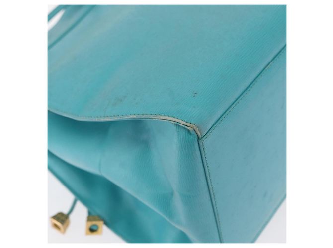 Christian Dior Shoulder Bag Leather Light Blue - vista 15