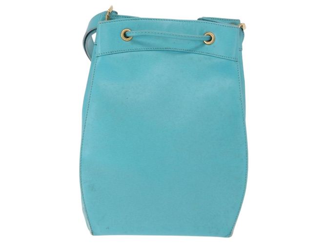 Christian Dior Shoulder Bag Leather Light Blue - vista 2