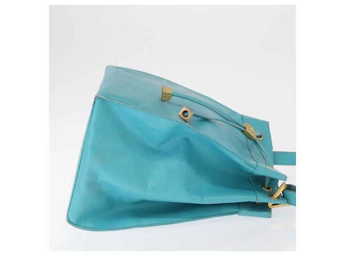 Christian Dior Shoulder Bag Leather Light Blue - vista 3