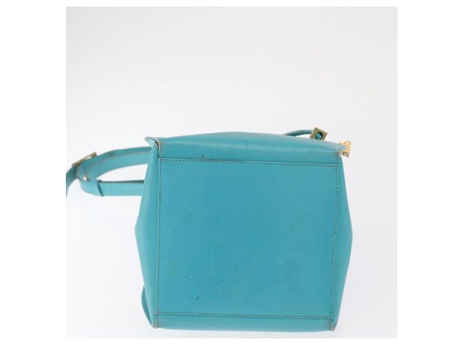Christian Dior Shoulder Bag Leather Light Blue - vista 5