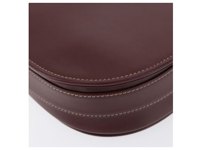 CARTIER Must Line Shoulder Bag Leather Bordeaux Gold - vista 15