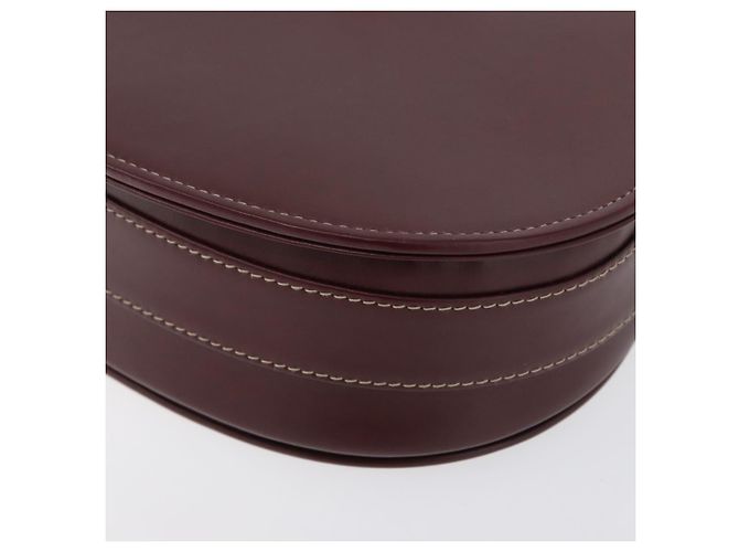 CARTIER Must Line Shoulder Bag Leather Bordeaux Gold - vista 16