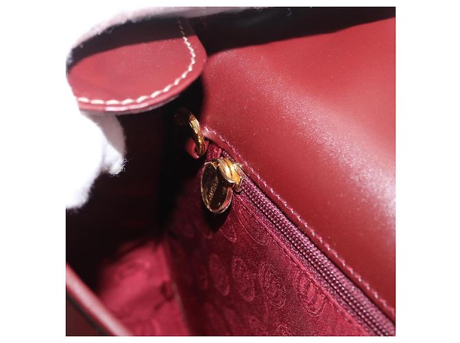 CARTIER Must Line Shoulder Bag Leather Bordeaux Gold - vista 20
