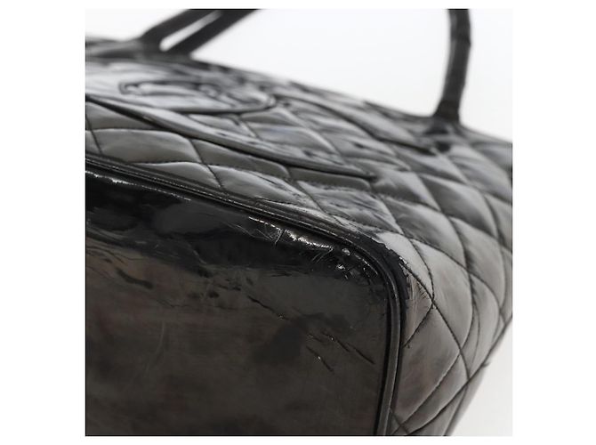 CHANEL Standard Tote Bag Patent leather Black CC - vista 15
