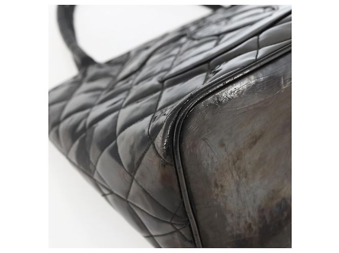 CHANEL Standard Tote Bag Patent leather Black CC - vista 16
