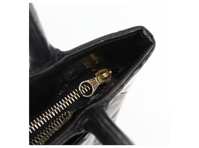 CHANEL Standard Tote Bag Patent leather Black CC - vista 19