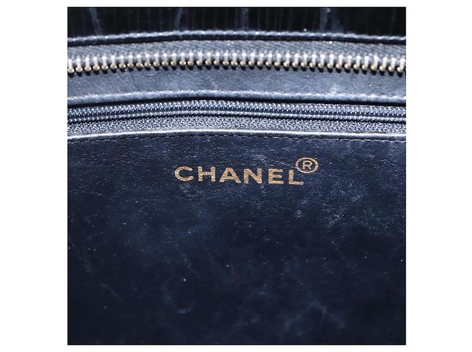 CHANEL Standard Tote Bag Patent leather Black CC - vista 20