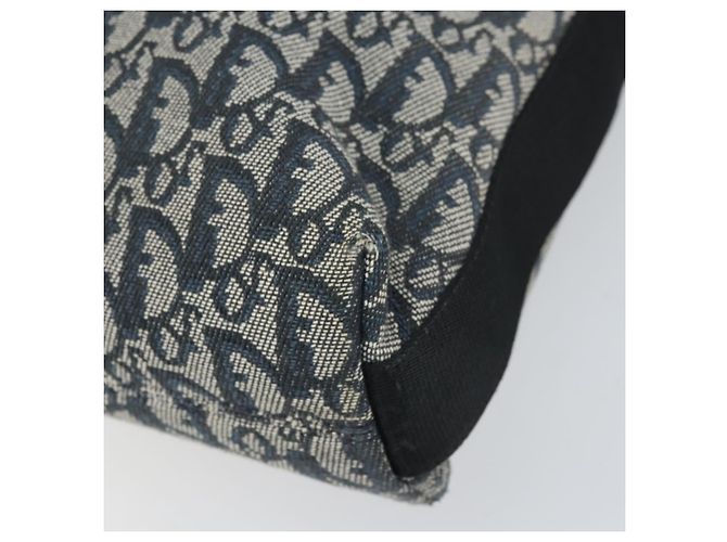 Christian Dior Trotter Canvas Shoulder Bag Navy Silver - vista 14