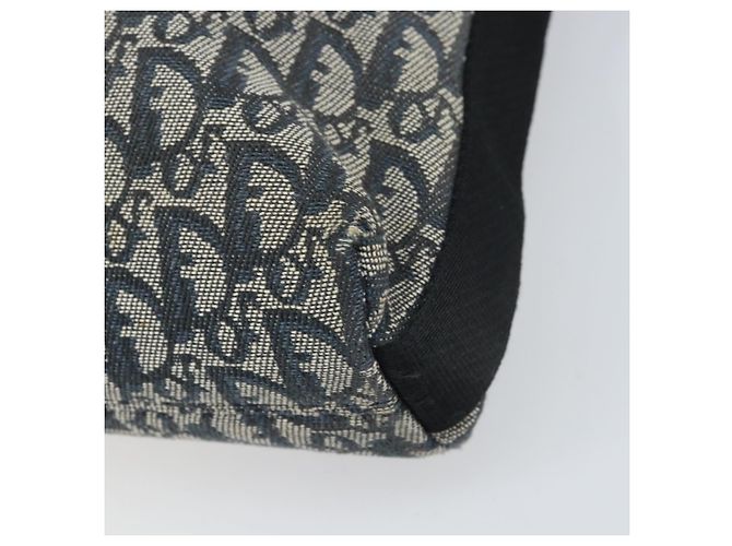 Christian Dior Trotter Canvas Shoulder Bag Navy Silver - vista 16