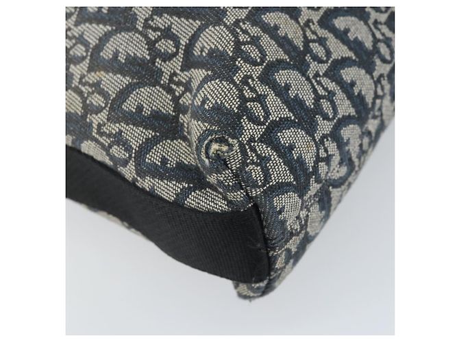 Christian Dior Trotter Canvas Shoulder Bag Navy Silver - vista 9