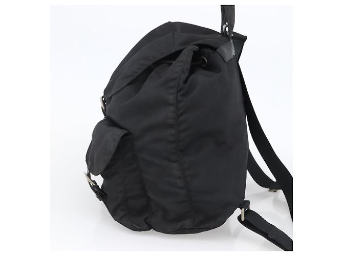 PRADA Mochila Nylon Silver Black - vista 4