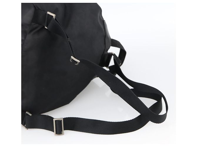 PRADA Mochila Nylon Silver Black - vista 8