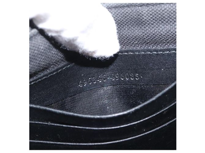 GUCCI GG Supreme night courier Clutch Bag Black Silver 496346 - vista 12