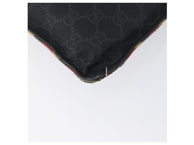 GUCCI GG Supreme night courier Clutch Bag Black Silver 496346 - vista 15