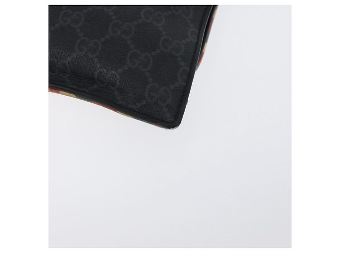 GUCCI GG Supreme night courier Clutch Bag Black Silver 496346 - vista 16