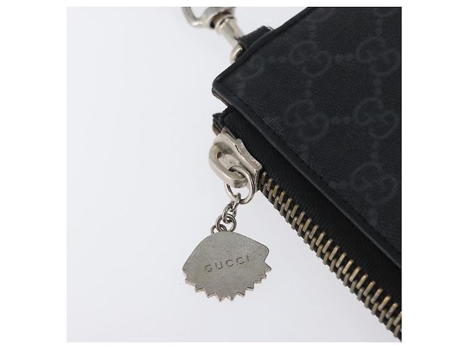 GUCCI GG Supreme night courier Clutch Bag Black Silver 496346 - vista 9