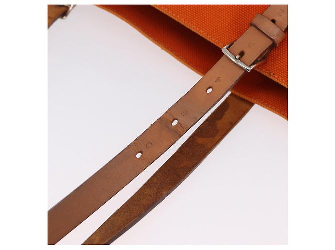 Hermès HERMES Etriviere Elan Schultertasche Canvas Orange Silver - Ansicht 11