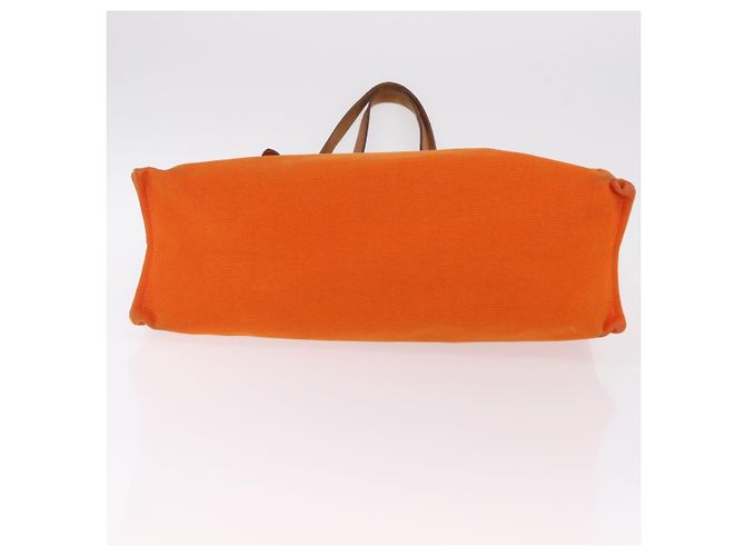 Hermès HERMES Etriviere Elan Schultertasche Canvas Orange Silver - Ansicht 12