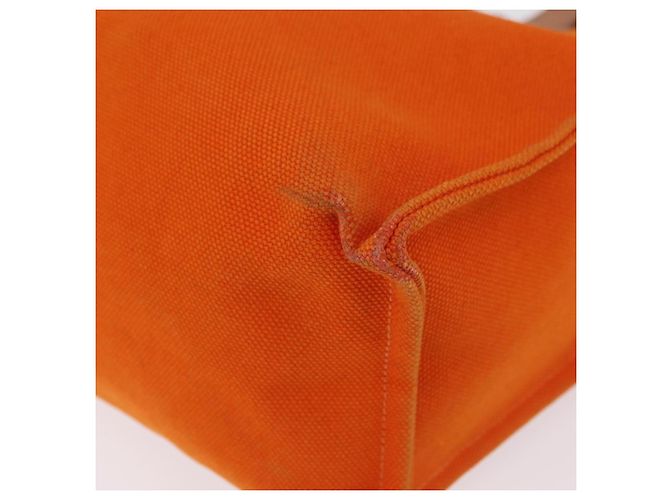 Hermès HERMES Etriviere Elan Schultertasche Canvas Orange Silver - Ansicht 14