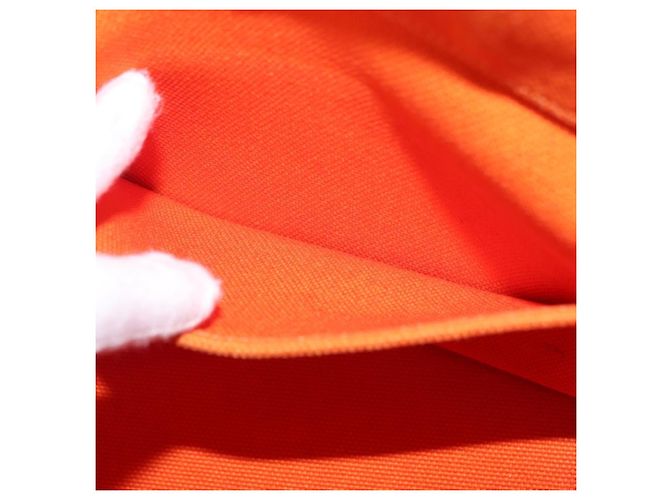 Hermès HERMES Etriviere Elan Schultertasche Canvas Orange Silver - Ansicht 20