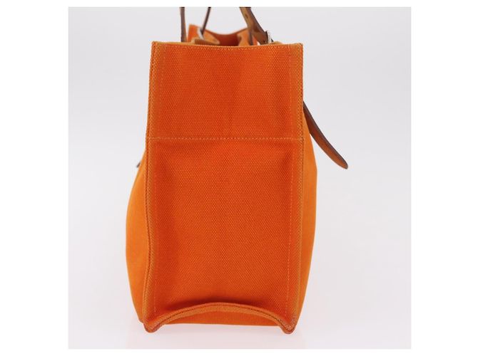 Hermès HERMES Etriviere Elan Schultertasche Canvas Orange Silver - Ansicht 5