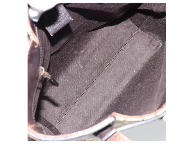 GUCCI GG Canvas Hand Bag Beige Gold 107757 - vista 11
