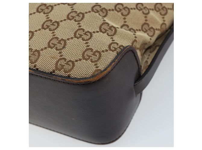 GUCCI GG Canvas Hand Bag Beige Gold 107757 - vista 15