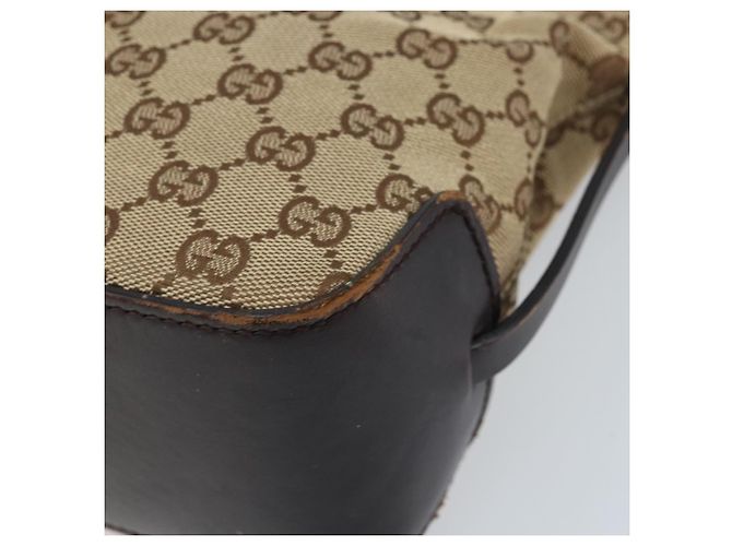 GUCCI GG Canvas Hand Bag Beige Gold 107757 - vista 9