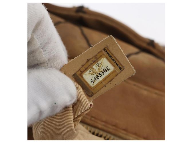 CHANEL Wild Stitch Hand Bag Leather Beige CC - Ansicht 12