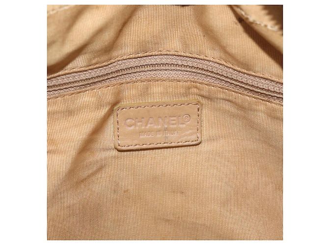CHANEL Wild Stitch Hand Bag Leather Beige CC - Ansicht 19
