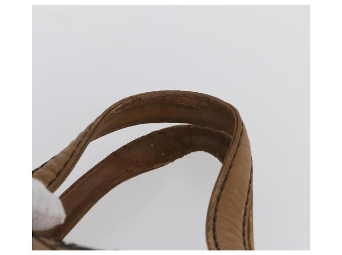 CHANEL Wild Stitch Hand Bag Leather Beige CC - Ansicht 8