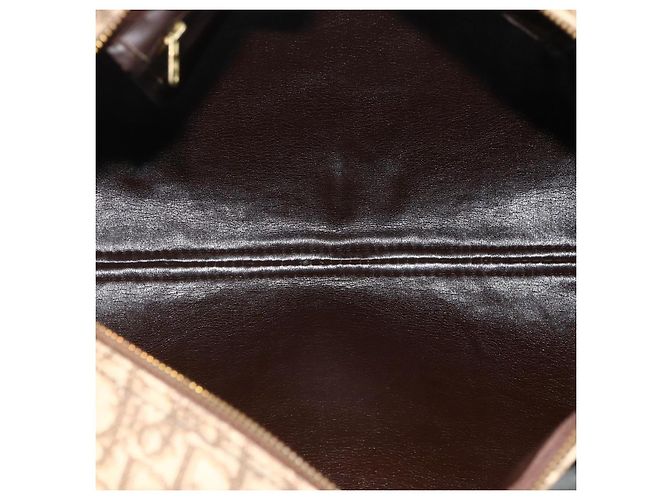 Christian Dior Trotter Canvas Boston Bag Beige Gold - vista 11