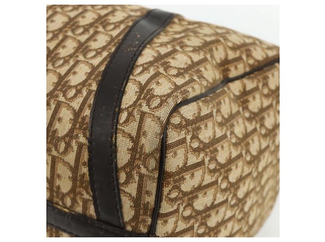 Christian Dior Trotter Canvas Boston Bag Beige Gold - vista 15