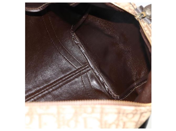 Christian Dior Trotter Canvas Boston Bag Beige Gold - vista 17