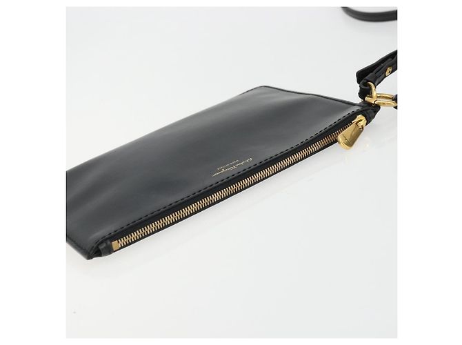 Salvatore Ferragamo Gancini Tote Bag Canvas Black Gold - vista 23