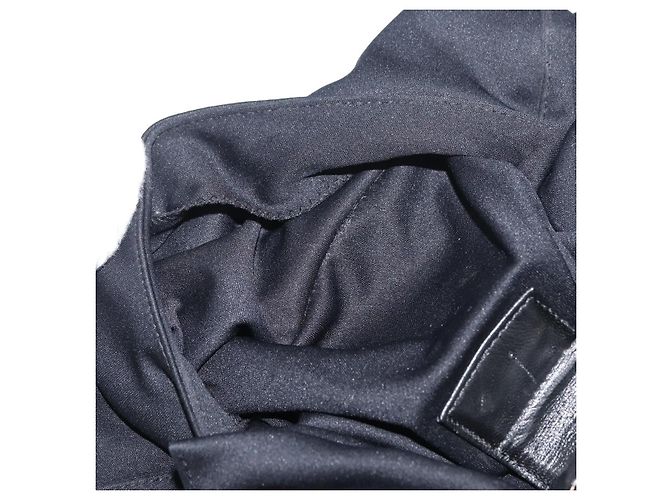 FENDI Mamma Baguette Shoulder Bag Nylon Black Silver - vista 21