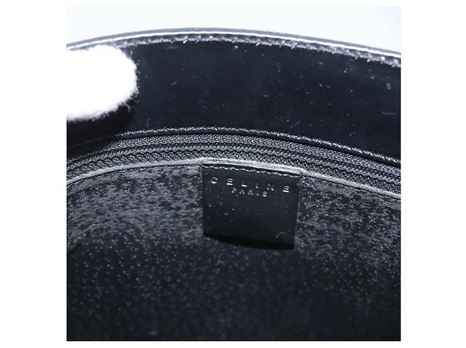 Céline CELINE Macadam Canvas Hand Bag PVC Leather 2way Black Gold - vista 17