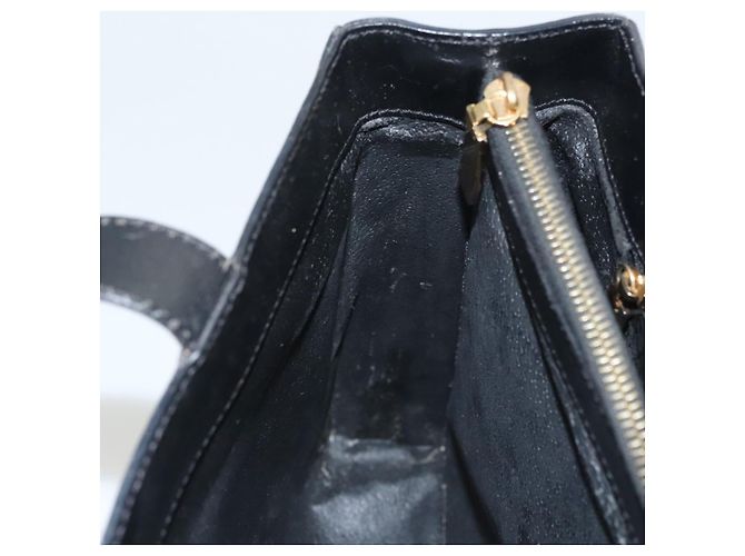 Céline CELINE Macadam Canvas Hand Bag PVC Leather 2way Black Gold - vista 22