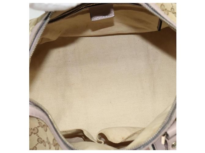 GUCCI GG Canvas Sherry Line Hand Bag 2way Beige Gold 247205 - vista 10