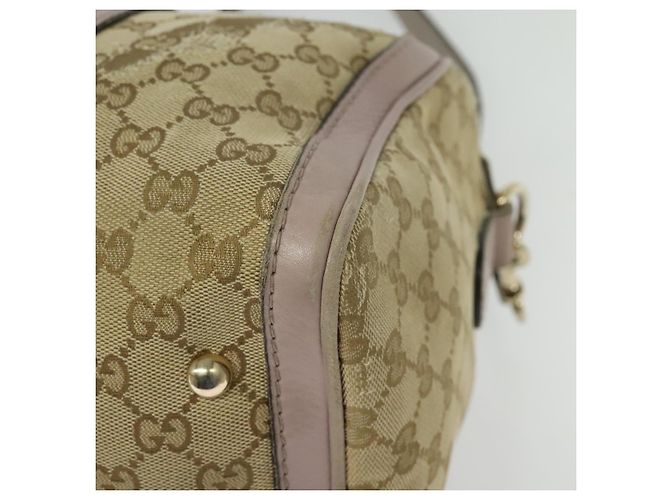 GUCCI GG Canvas Sherry Line Hand Bag 2way Beige Gold 247205 - vista 18