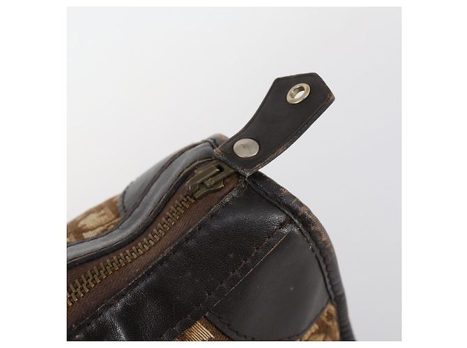 Christian Dior Trotter Canvas Boston Bag Brown - vista 10