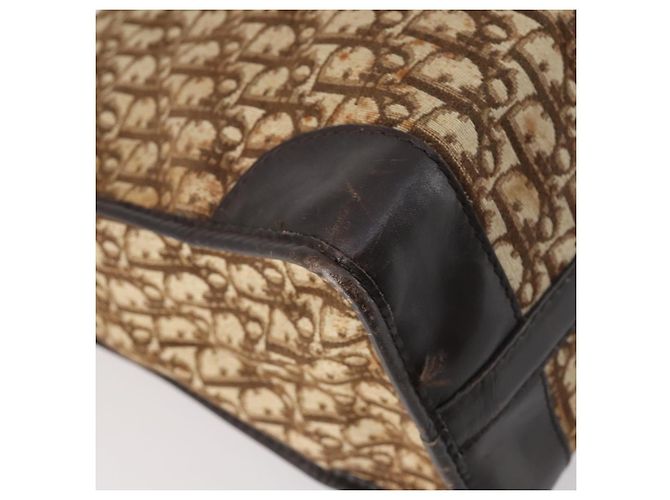 Christian Dior Trotter Canvas Boston Bag Brown - vista 16