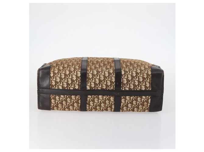 Christian Dior Trotter Canvas Boston Bag Brown - vista 5