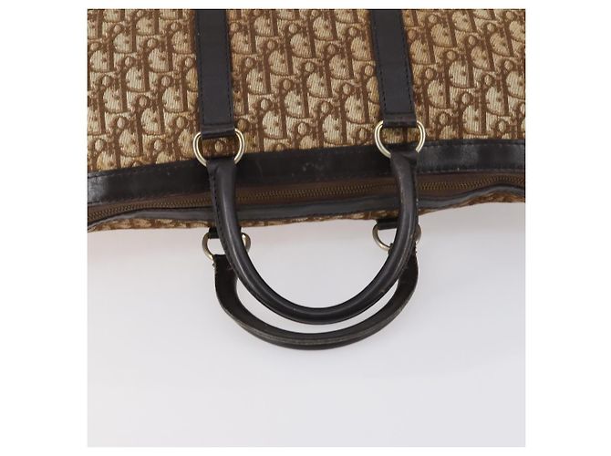 Christian Dior Trotter Canvas Boston Bag Brown - vista 7