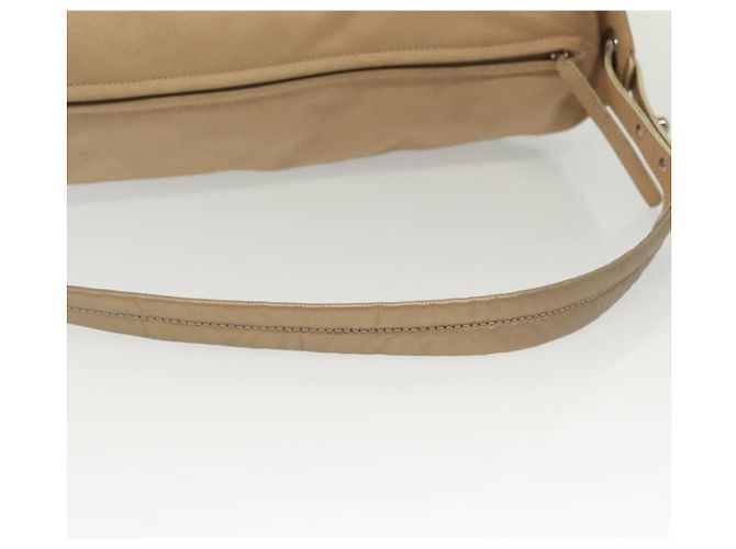 Bolsa de Ombro CHANEL Paris Biarritz Coated Canvas Bege Prata CC - vista 9