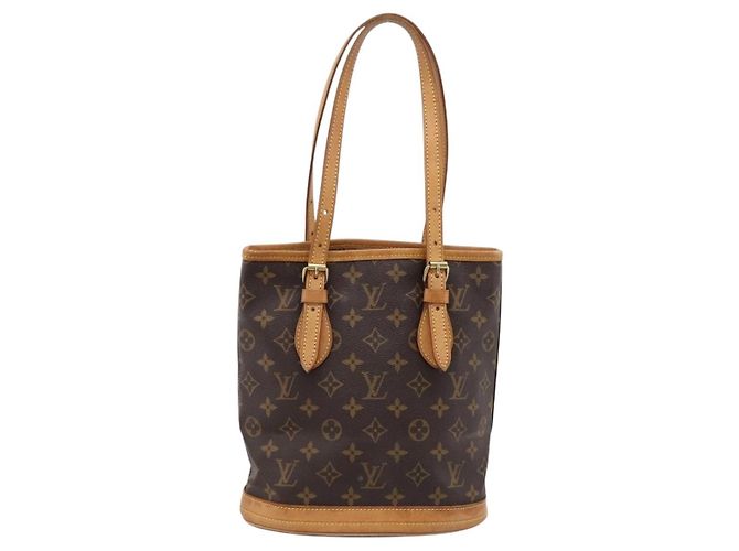 LOUIS VUITTON Bolsa de Ombro Monogram Bucket PM M42238 LV - vista 2