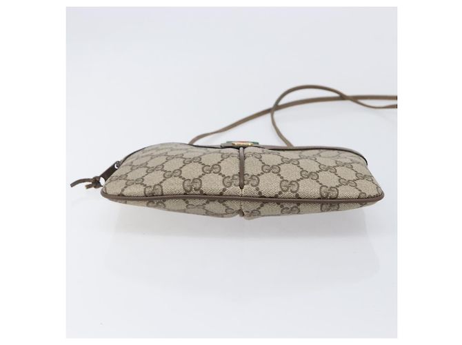 GUCCI GG Supreme Web Sherry Line Bag PVC Beige Gold 904 02 047 - vista 9