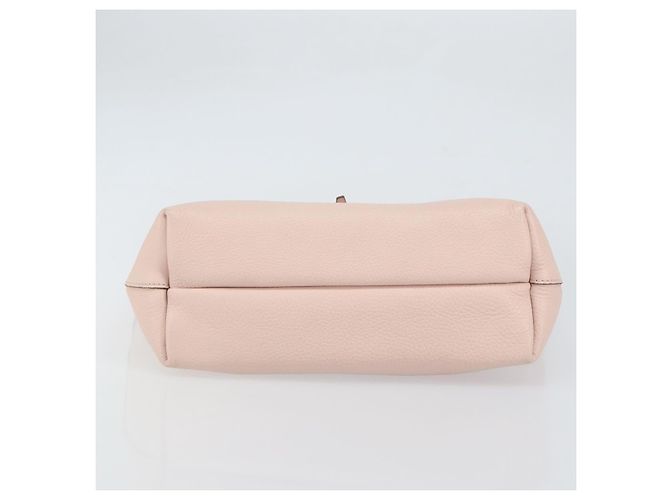 Salvatore Ferragamo Gancini Tote Bag Leather Pink Gold - vista 5