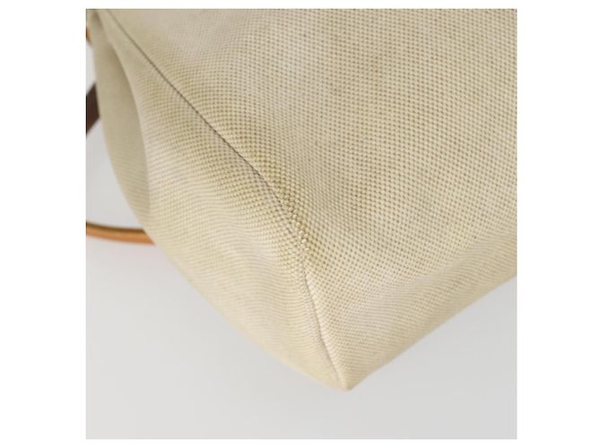 Hermès HERMES Herbag Ad PM Mochila Canvas Cuero 2way Beige Silver - vista 16