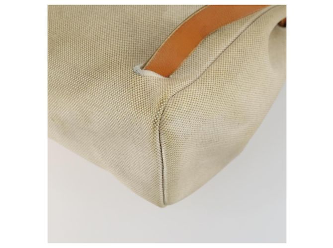 Hermès HERMES Herbag Ad PM Mochila Canvas Cuero 2way Beige Silver - vista 17